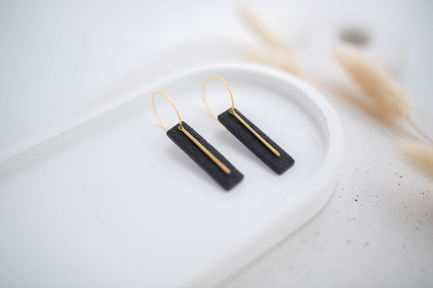 Clay Earrings | Simple Hoops | All Things Neutral Collection