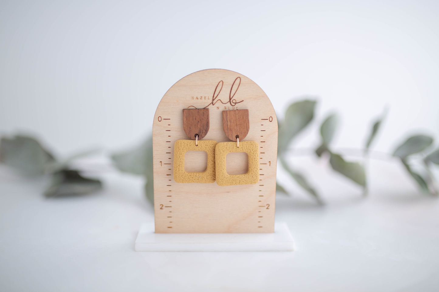 Clay Earrings | Square Dangles | In Bloom Collection