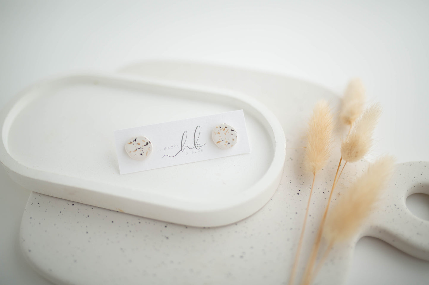 Clay Earrings | Neutral Studs | All Things Neutral Collection