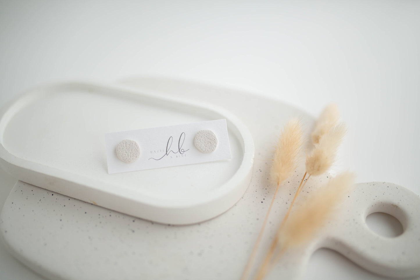 Clay Earrings | Neutral Studs | All Things Neutral Collection