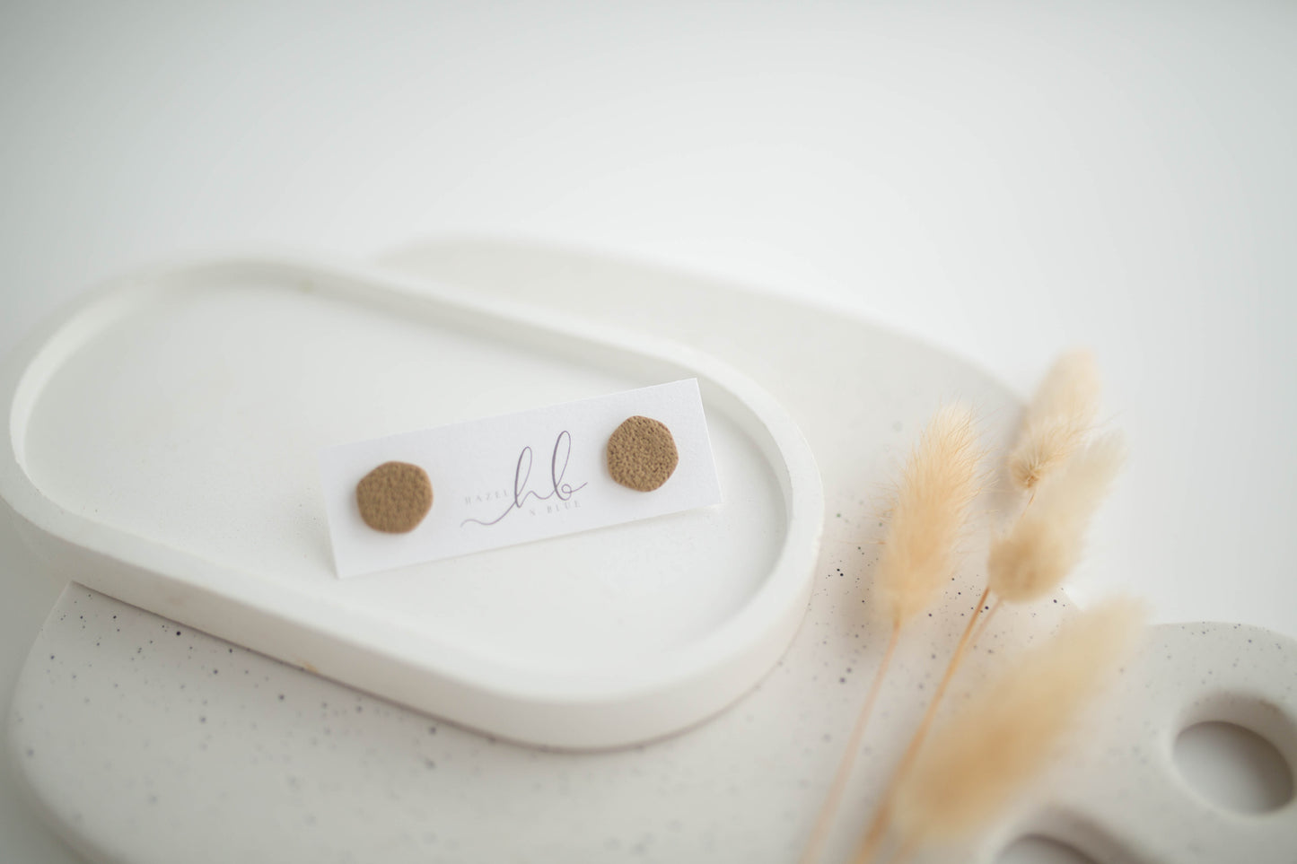 Clay Earrings | Neutral Studs | All Things Neutral Collection