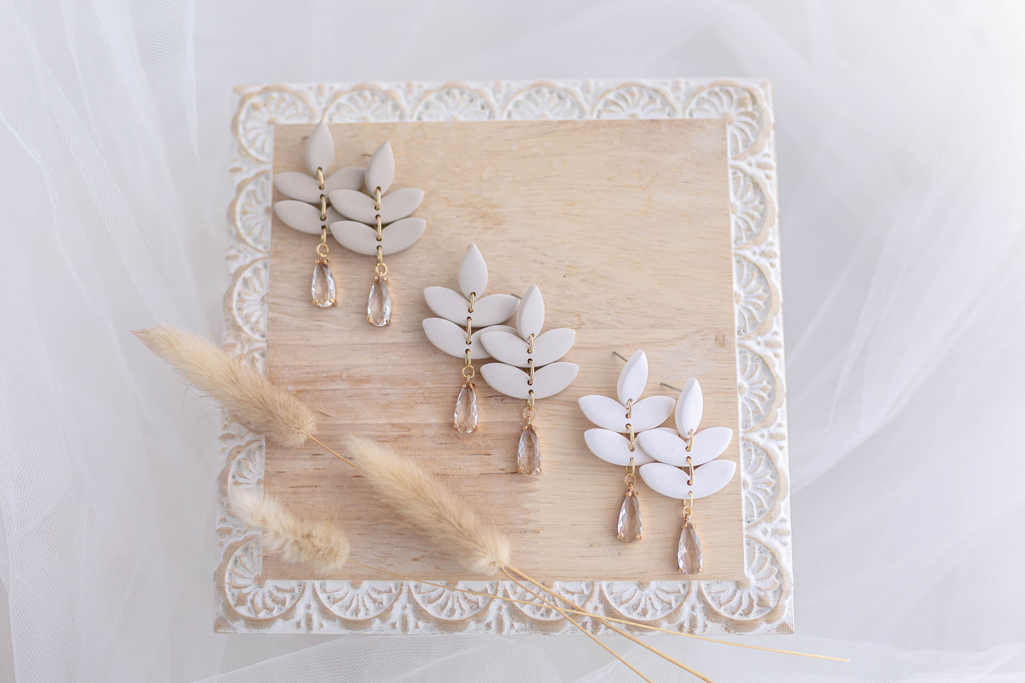 Clay Earrings | Fluer Dangles | Luxe Collection