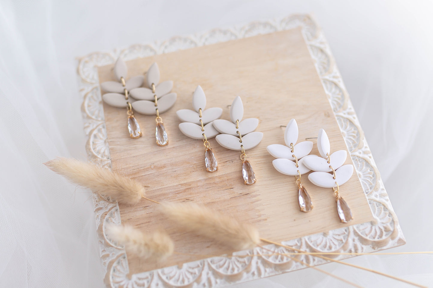 Clay Earrings | Fluer Dangles | Luxe Collection