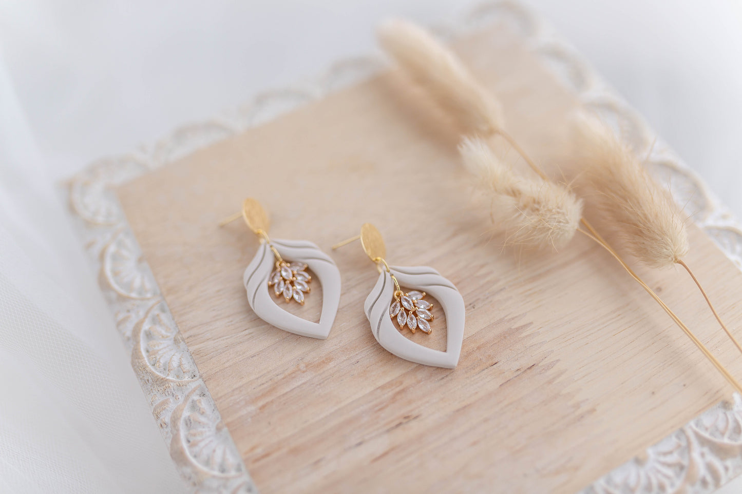Clay Earrings | Luxe Crystal Dangles | Luxe Collection