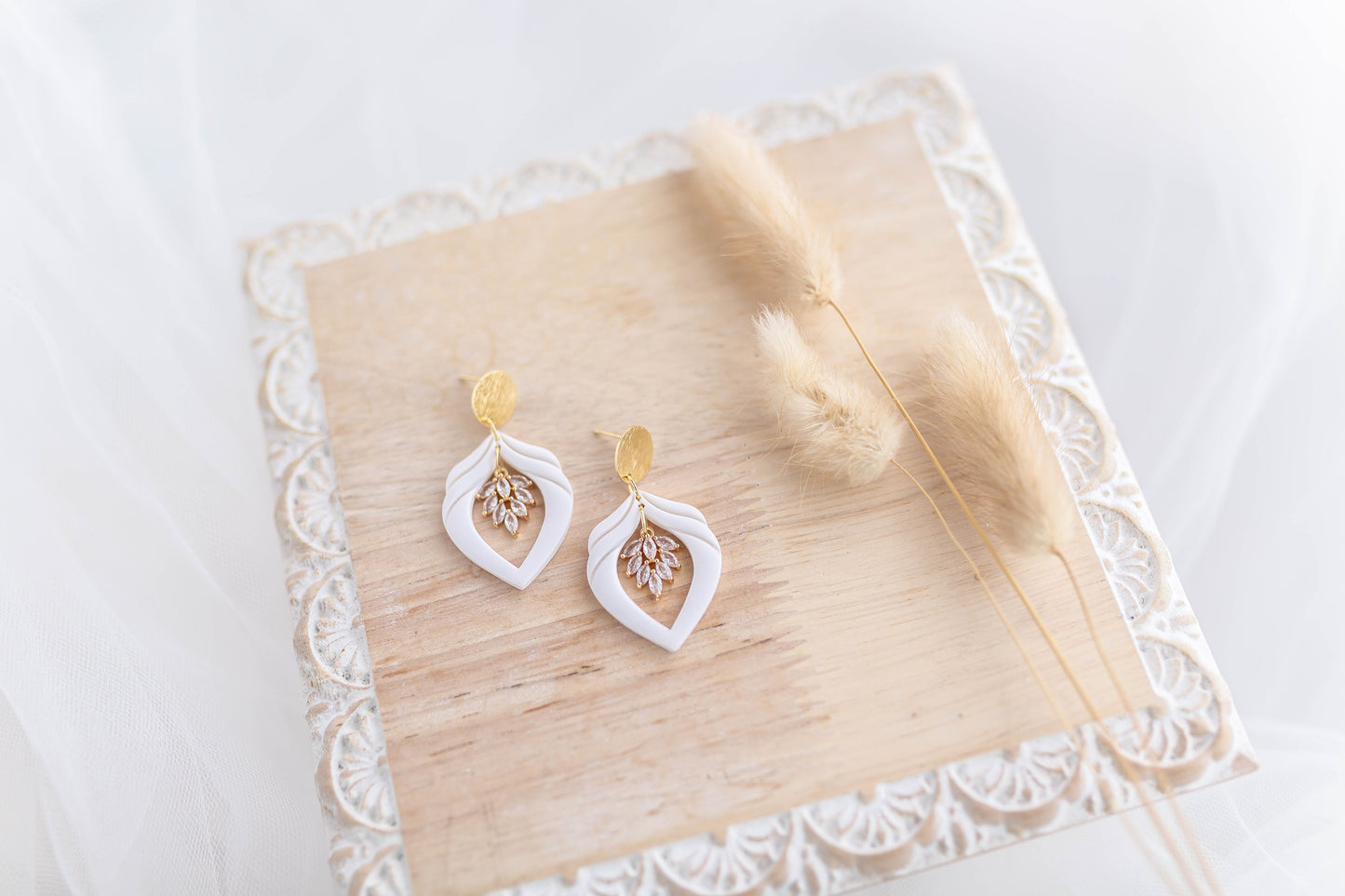 Clay Earrings | Luxe Crystal Dangles | Luxe Collection