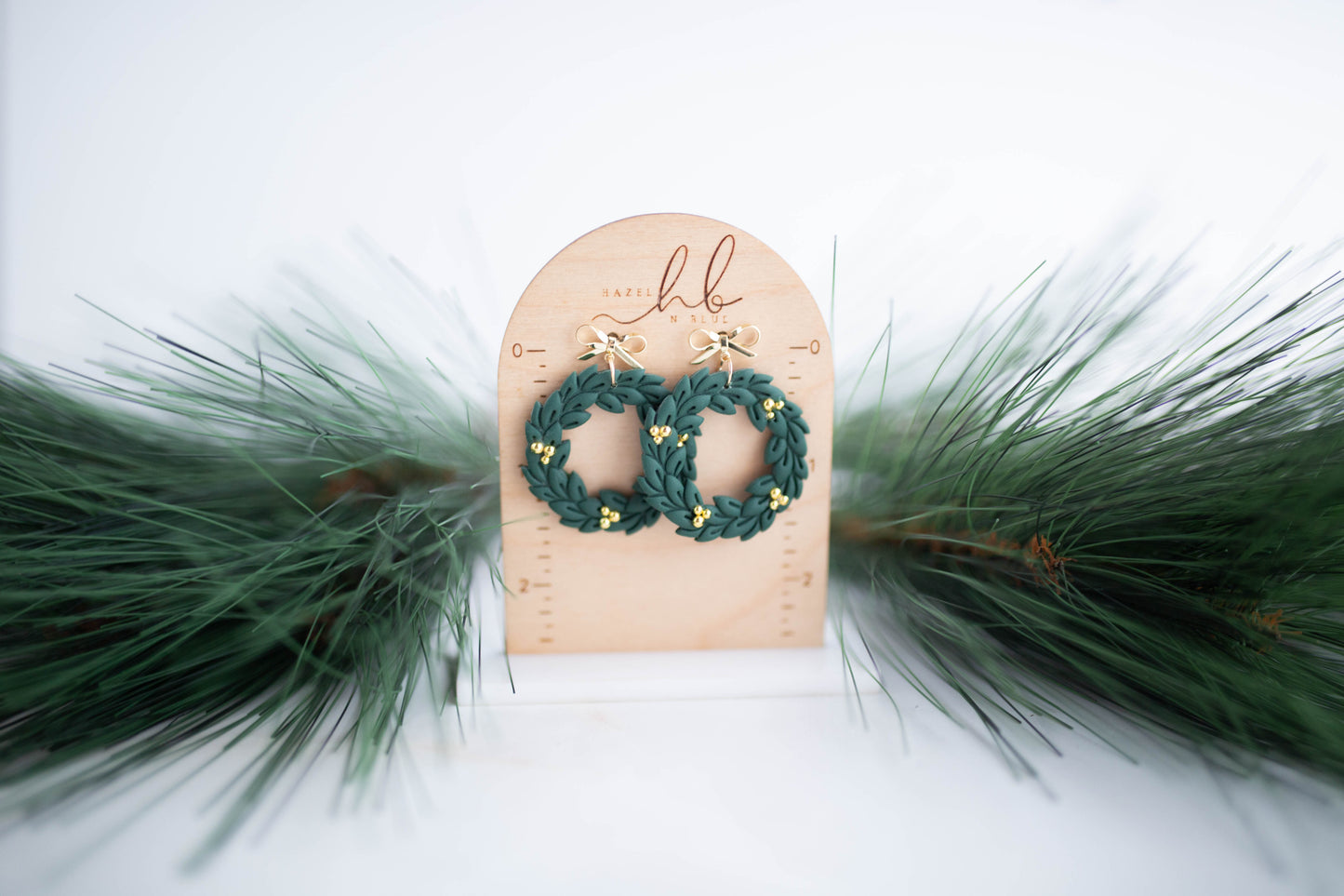 Clay Earrings | Wreaths | Jingle+Joy Collection