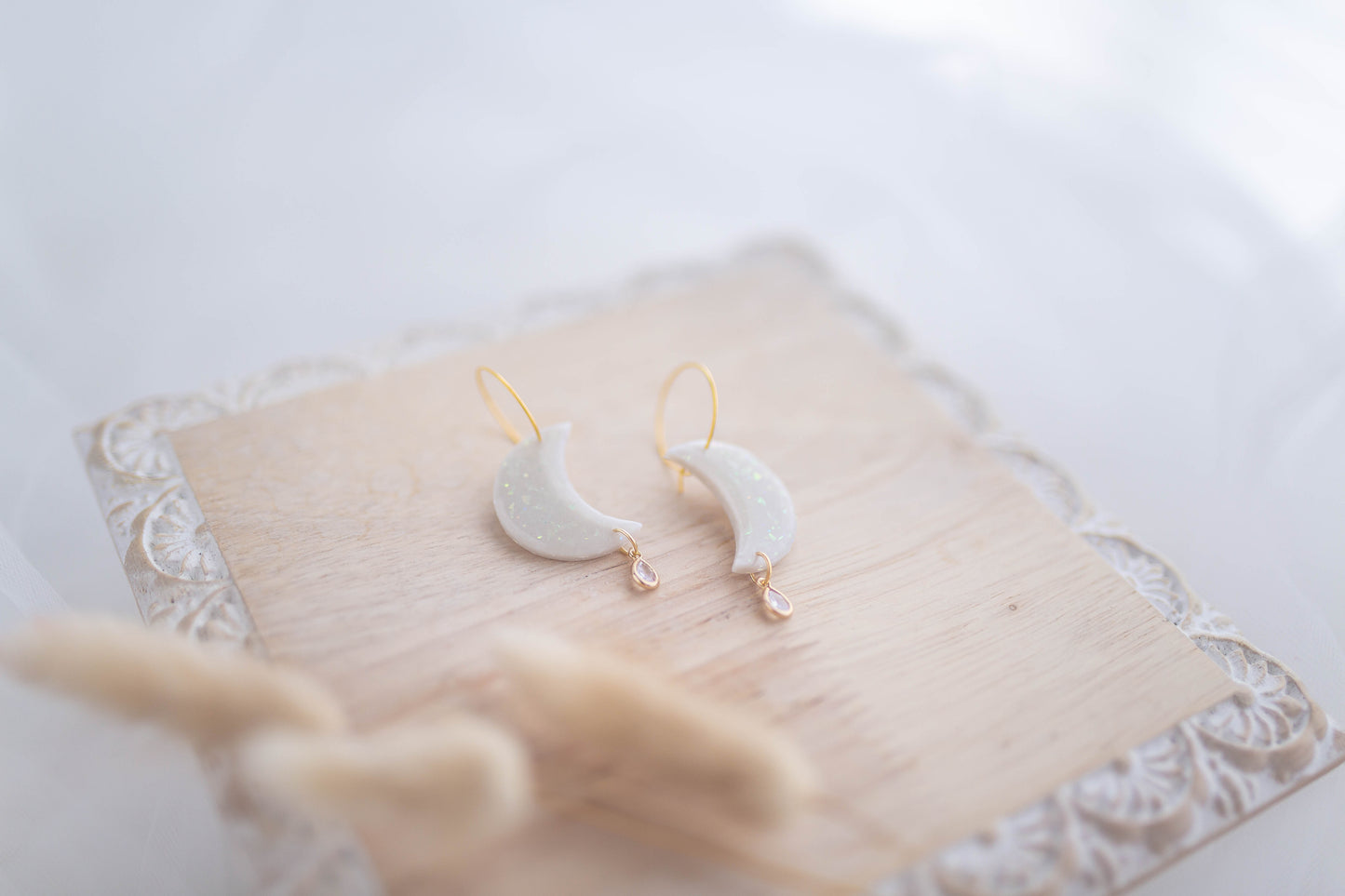 Clay Earrings | Opal Moons | Luxe Collection