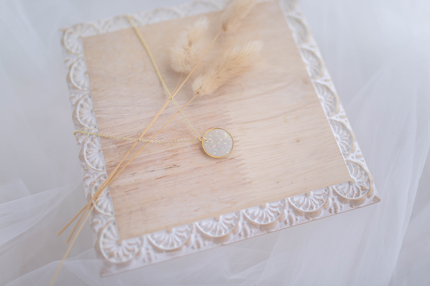 Clay Necklace | Opal Necklace | Luxe Collection