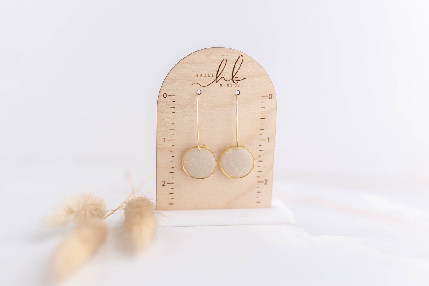 Clay Earrings | Opal Longline Dangles | Luxe Collection