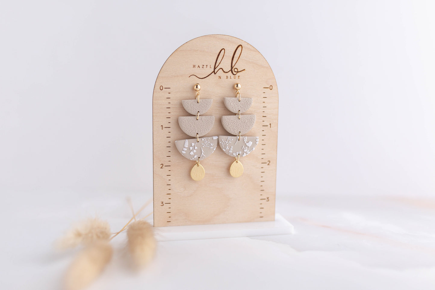 Clay Earrings | Champagne Florals | Luxe Collection