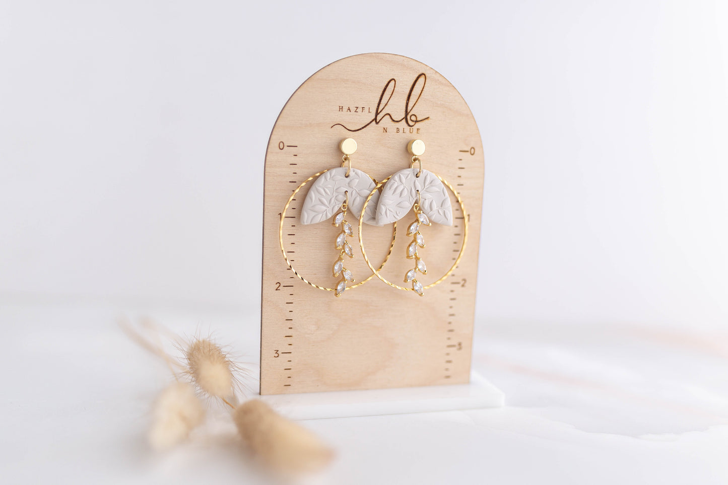 Clay Earrings | Floral Dangles | Luxe Collection