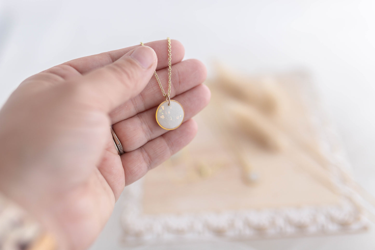 Clay Necklace | Opal Necklace | Luxe Collection
