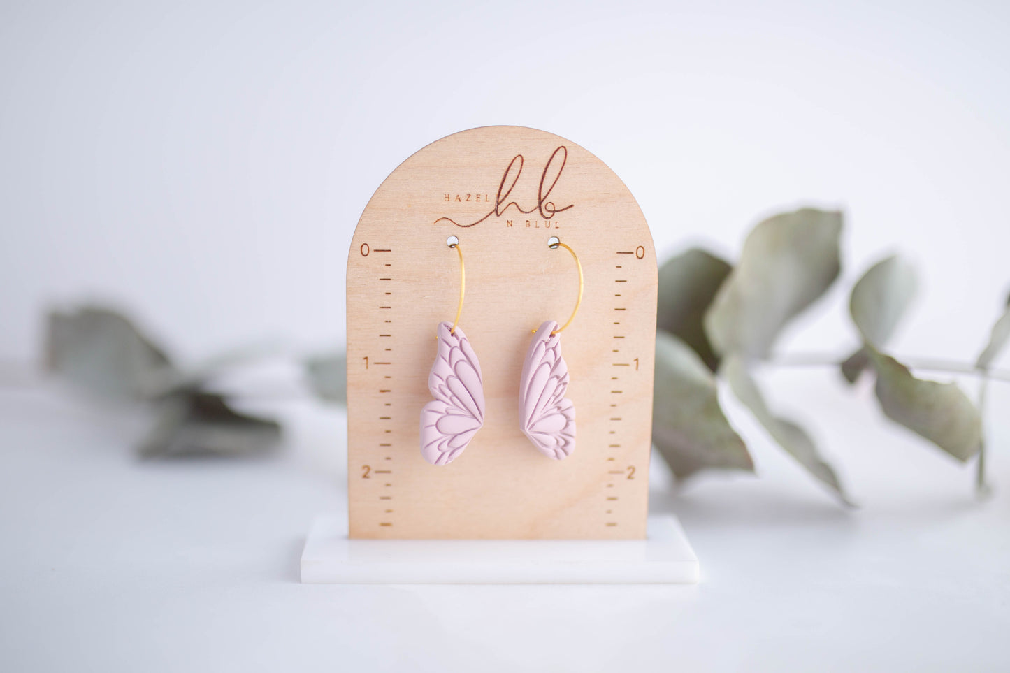 Clay Earrings | Butterfly Wing Hoops | In Bloom Collection