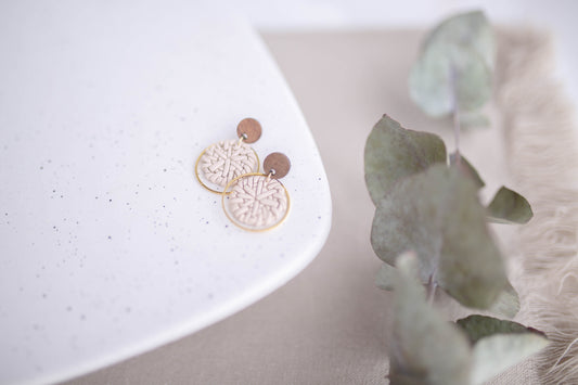 Clay Earrings | Rattan Dainty Dangles | Picnic Basket Collection