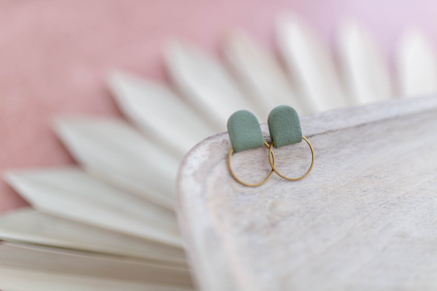 Clay Earrings | Simple Desert Studs | Desert Collection