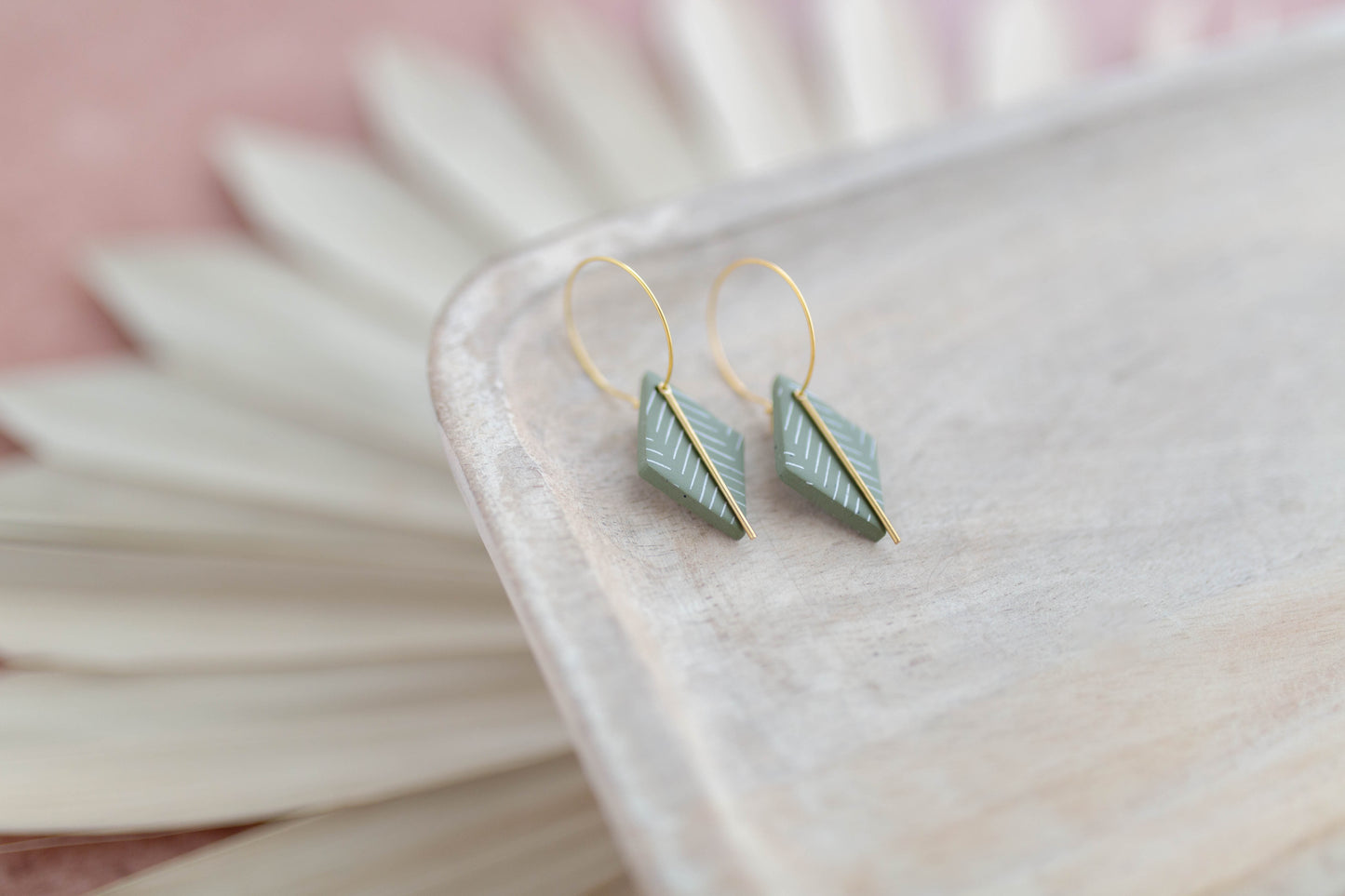 Clay Earrings | Desert Diamond Hoops | Desert Collection