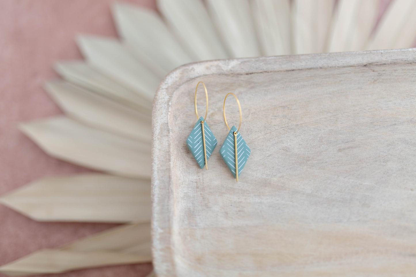 Clay Earrings | Desert Diamond Hoops | Desert Collection