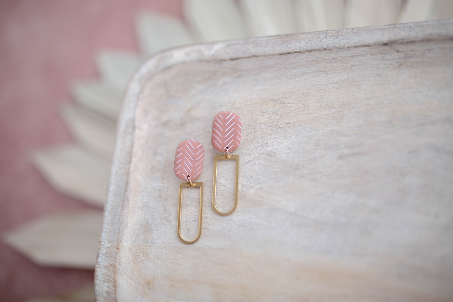Clay Earrings | Simple Desert Dangles | Desert Collection