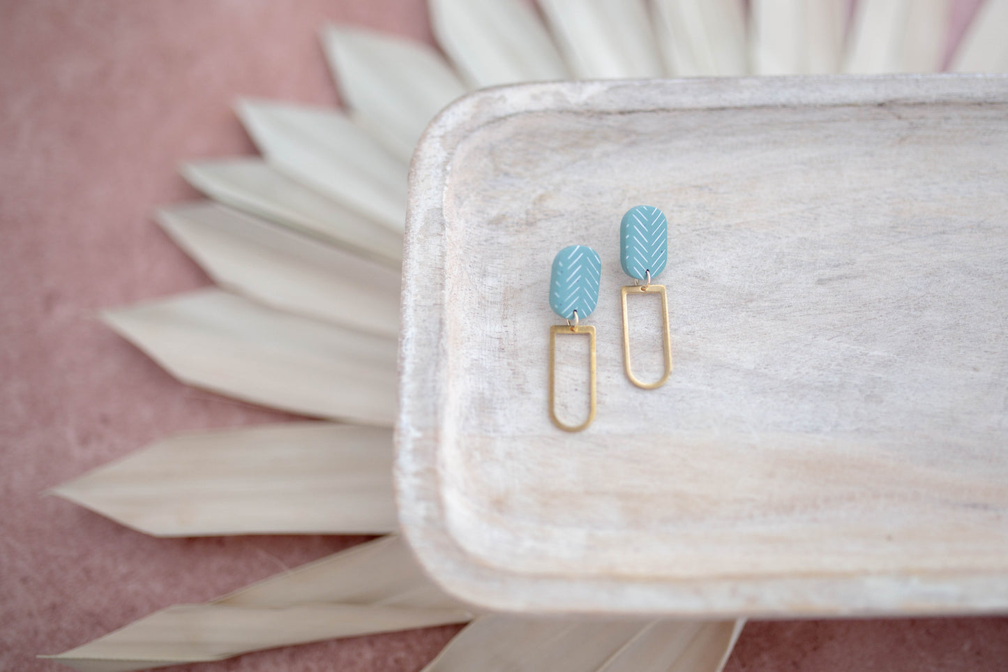 Clay Earrings | Simple Desert Dangles | Desert Collection