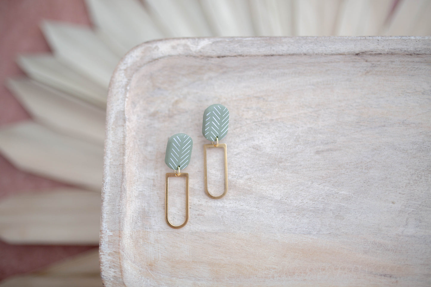 Clay Earrings | Simple Desert Dangles | Desert Collection