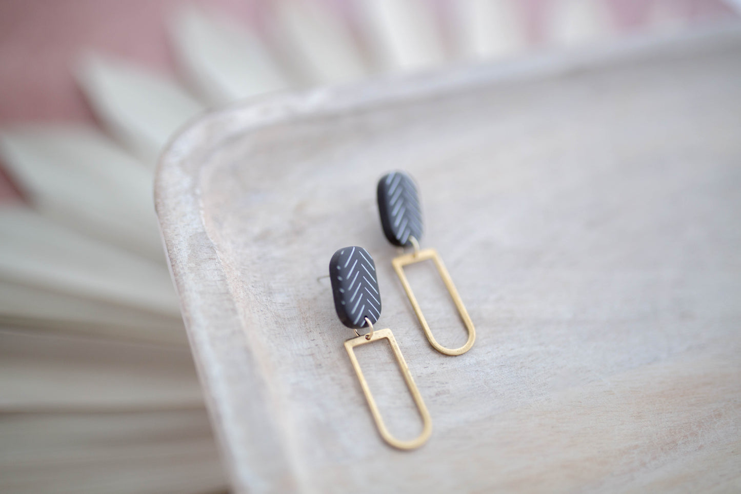 Clay Earrings | Simple Desert Dangles | Desert Collection