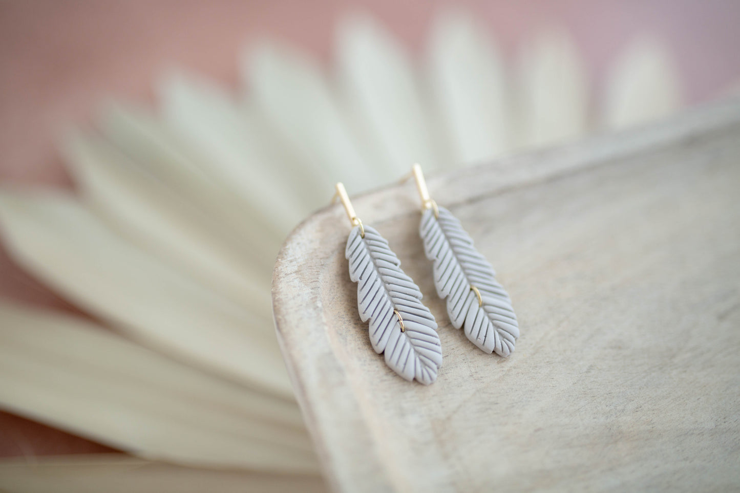 Clay Earrings | Feathers | Desert Collection