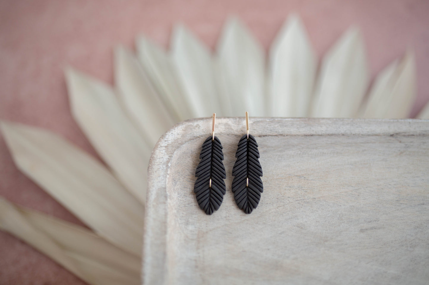 Clay Earrings | Feathers | Desert Collection