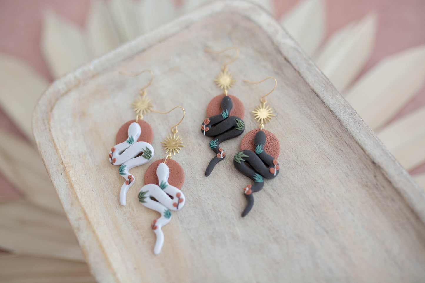 Clay Earrings | Snakes | Desert Collection