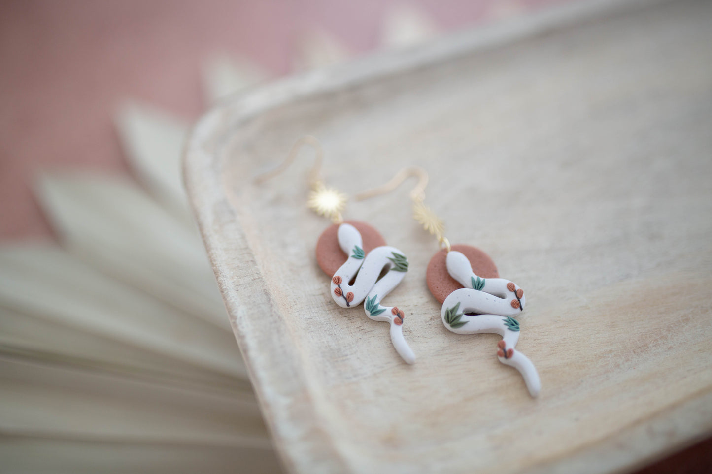 Clay Earrings | Snakes | Desert Collection