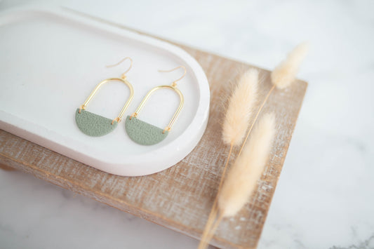 Clay Earrings | Arch Dangles | Botanica Collection