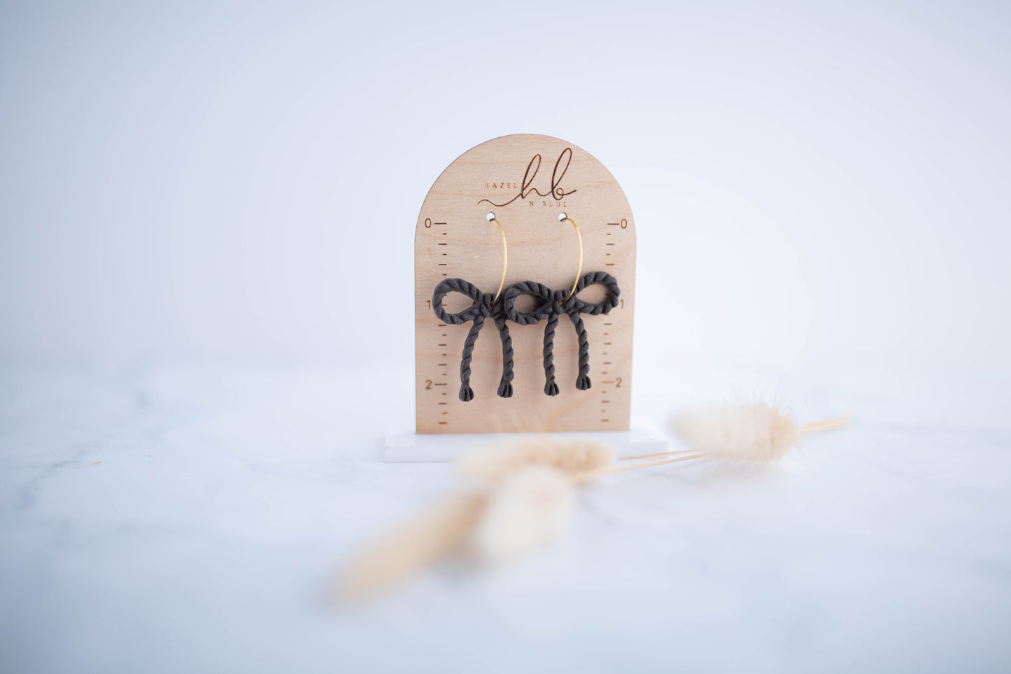 Clay Earrings | Latino Bow Hoops | Cozy Cowgirl Collection