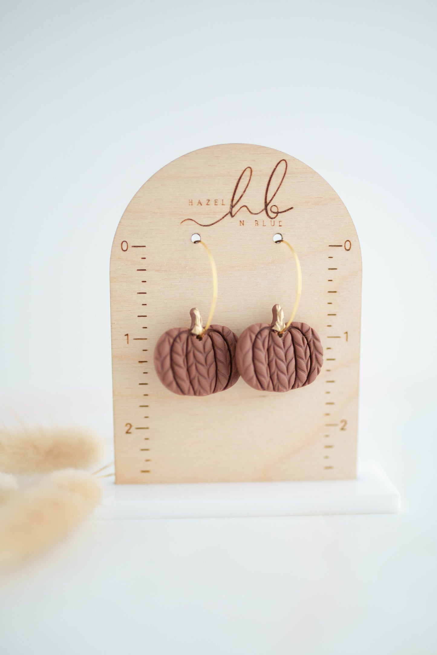 Clay Earrings | Pumpkin Hoops | All Things Fall Collection