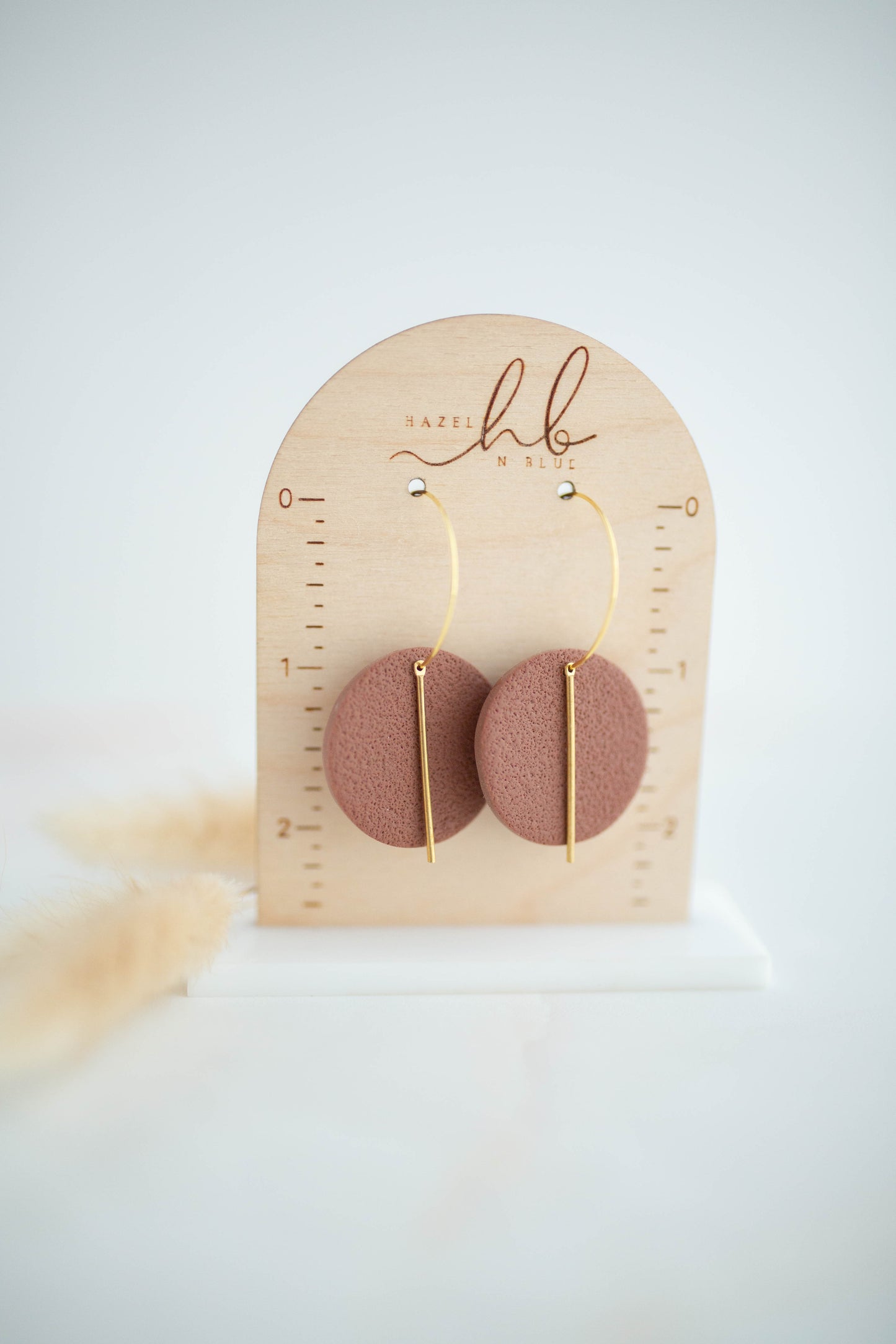Clay Earrings | Simple Circle Hoops | All Things Fall Collection