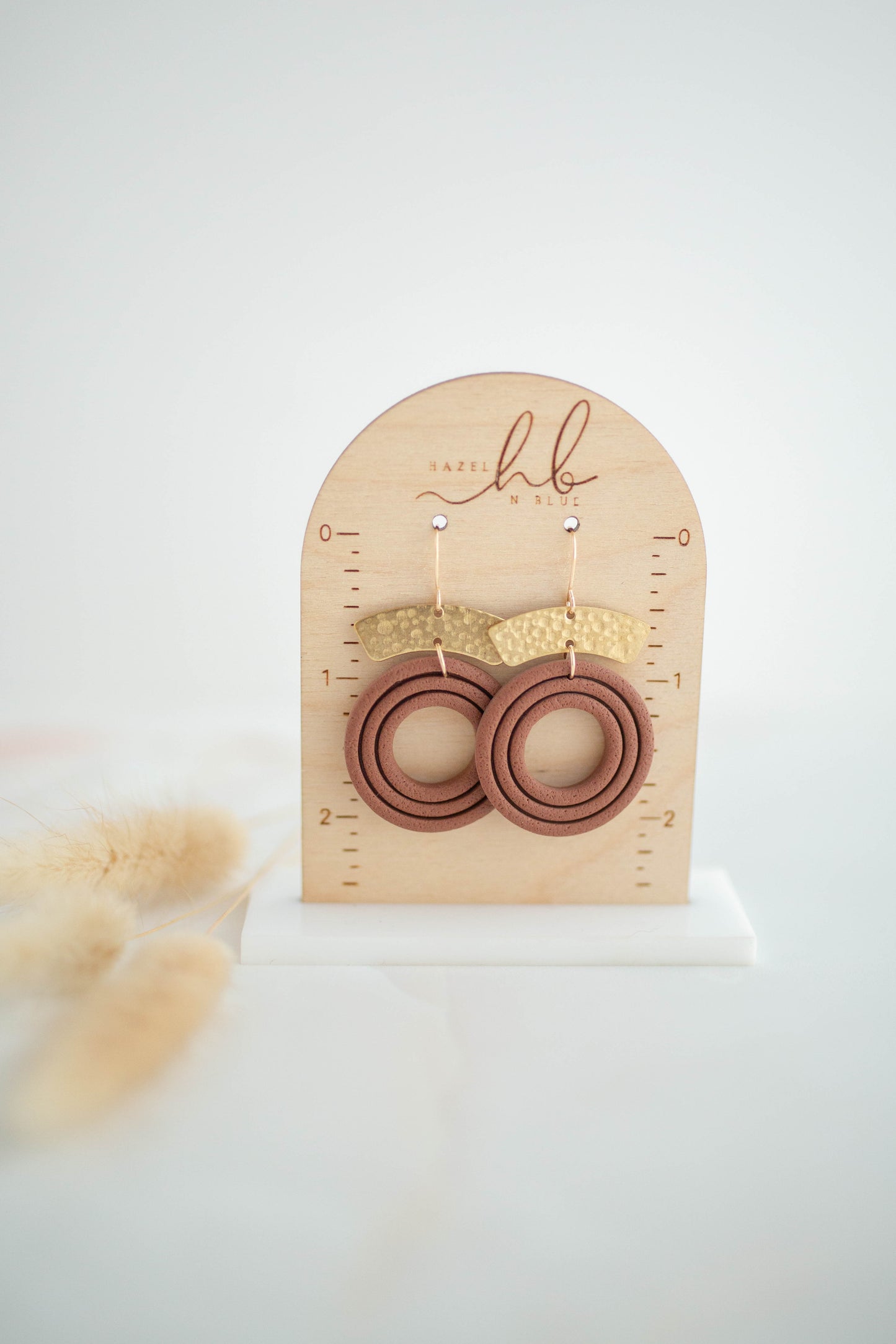 Clay Earrings | Circle Dangles | All Things Fall Collection