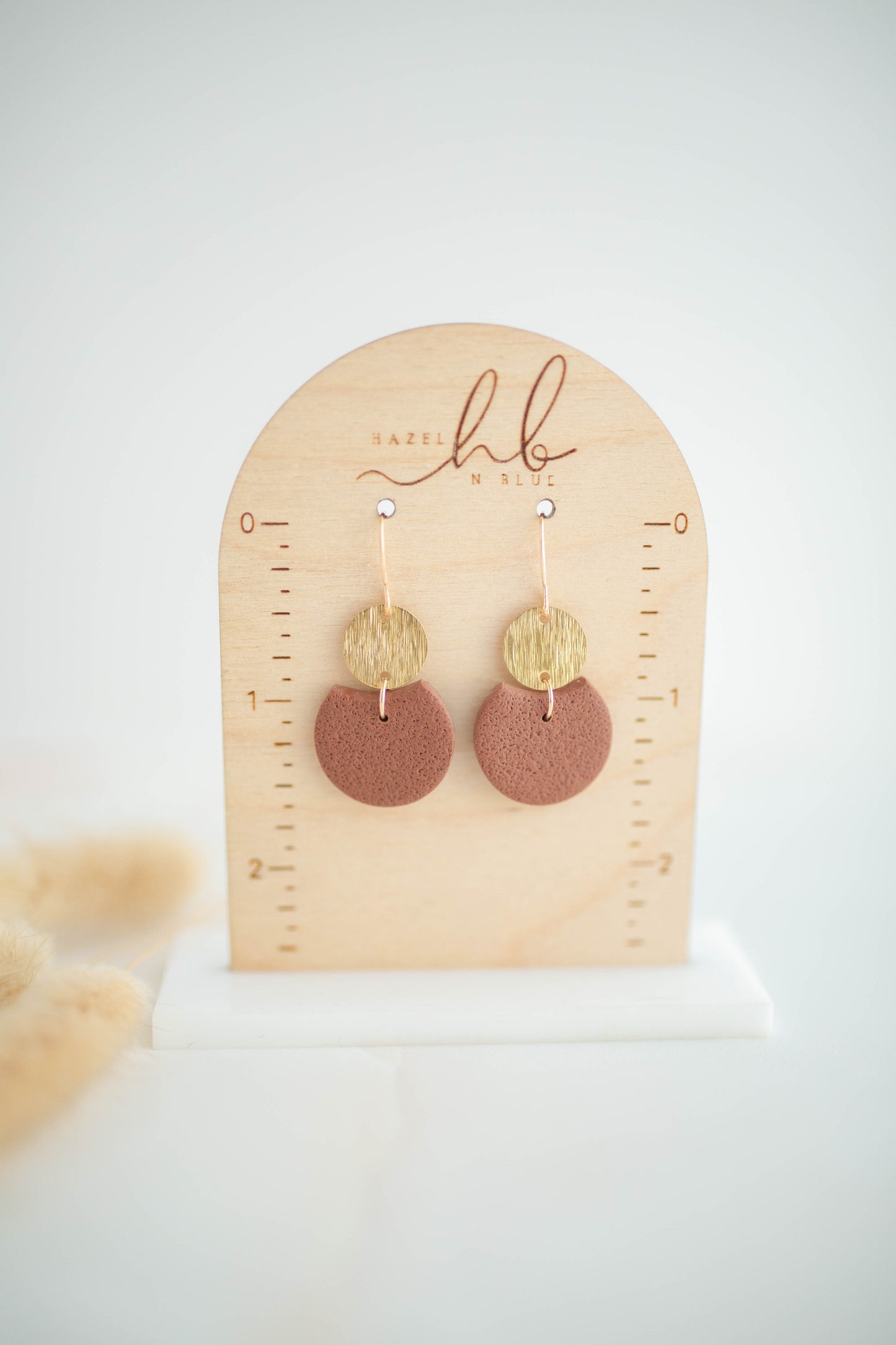 Clay Earrings | Mini Cut-Out Circle Dangles | All Things Fall Collection