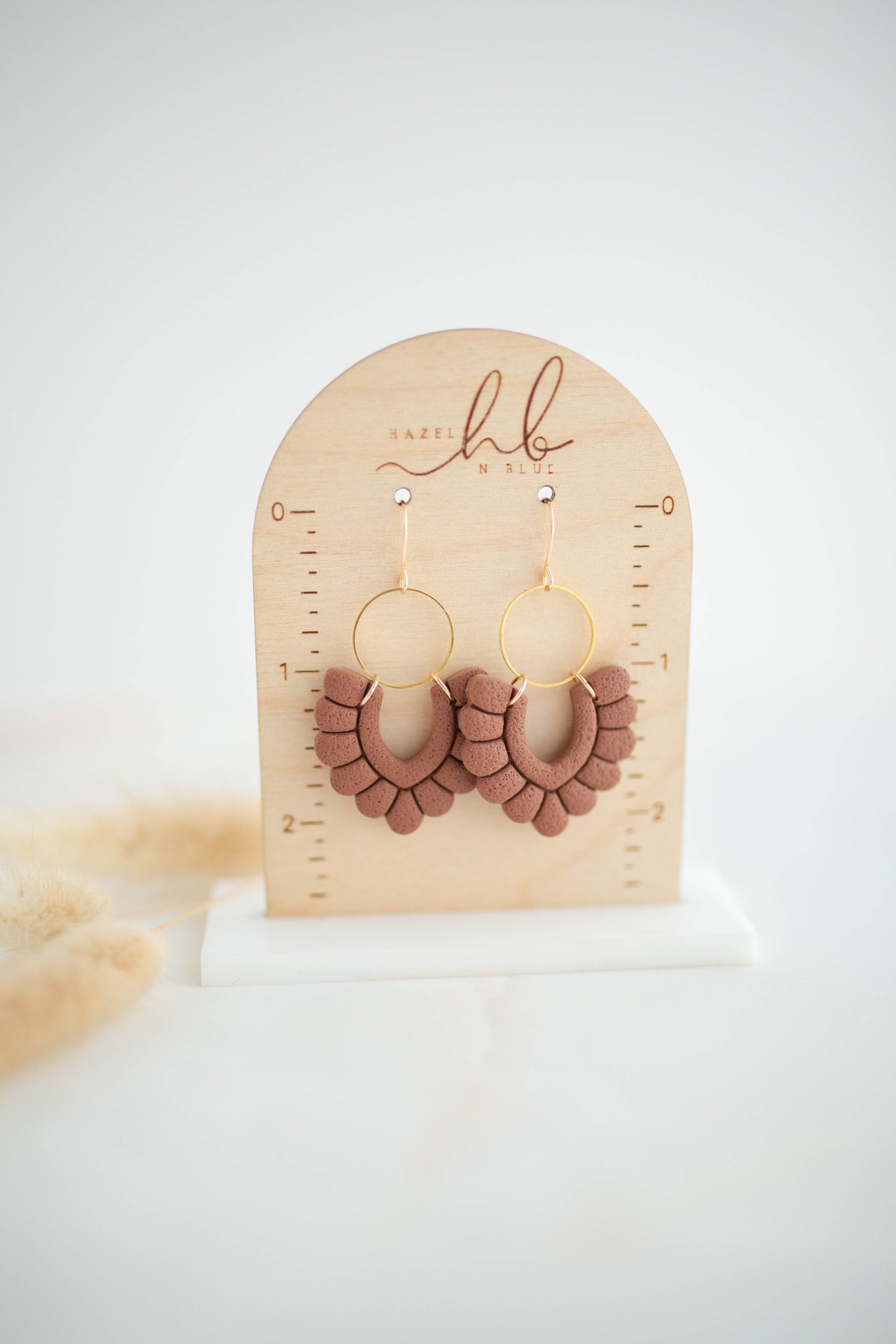 Clay Earrings | Scallop Dangles | All Things Fall Collection