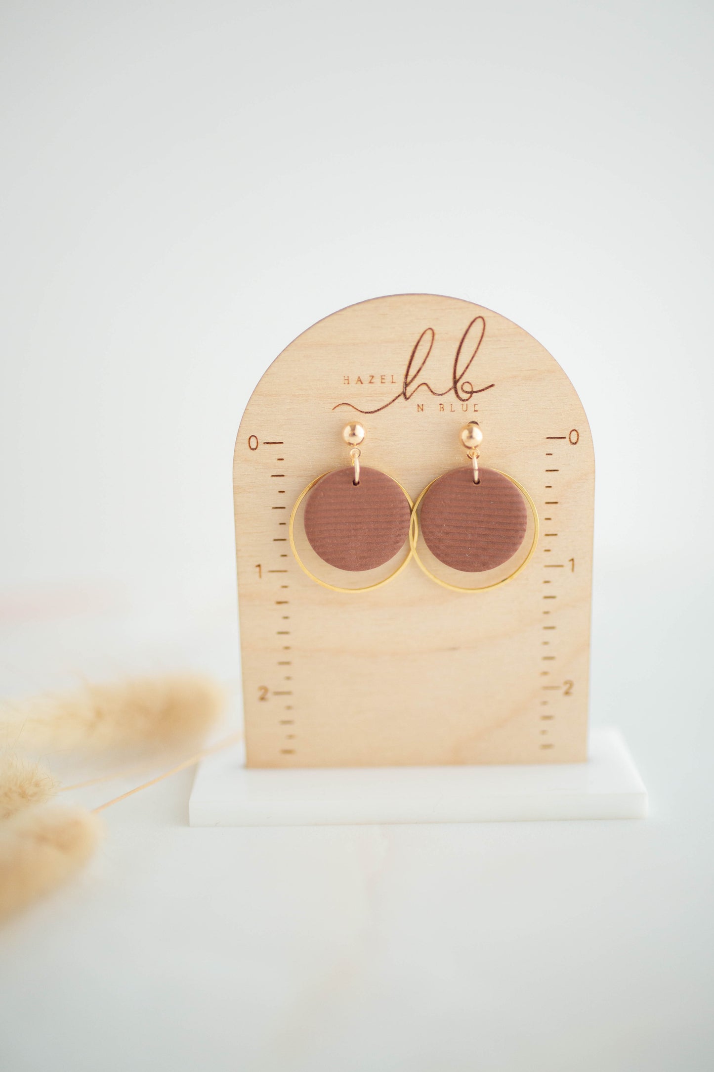Clay Earrings | Dainty Circle Dangles | All Things Fall Collection