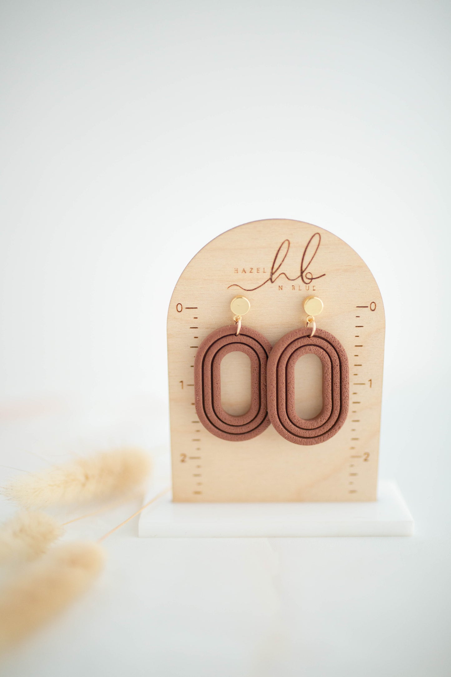 Clay Earrings | Oval Dangles | All Things Fall Collection