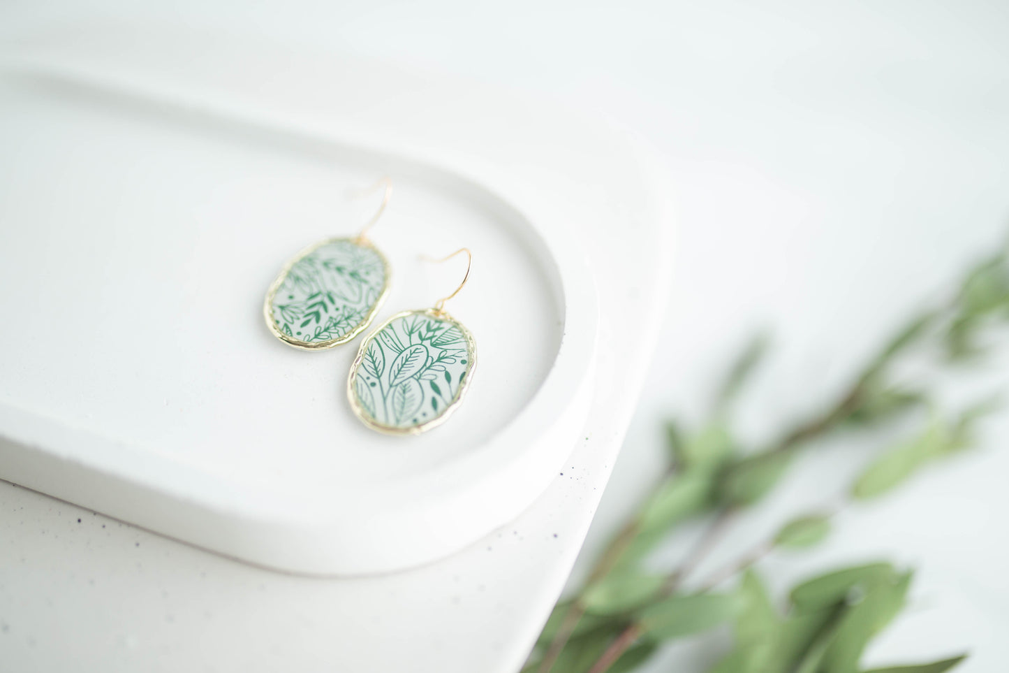Clay Earrings | Flora Windows | Earth+Sky Collection