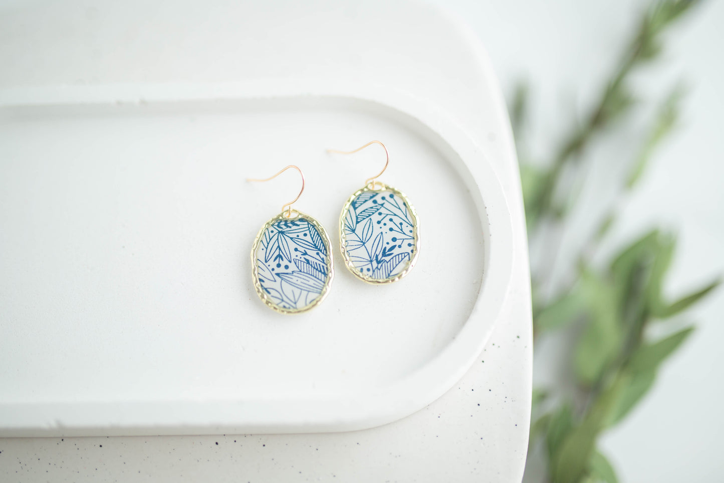 Clay Earrings | Flora Windows | Earth+Sky Collection