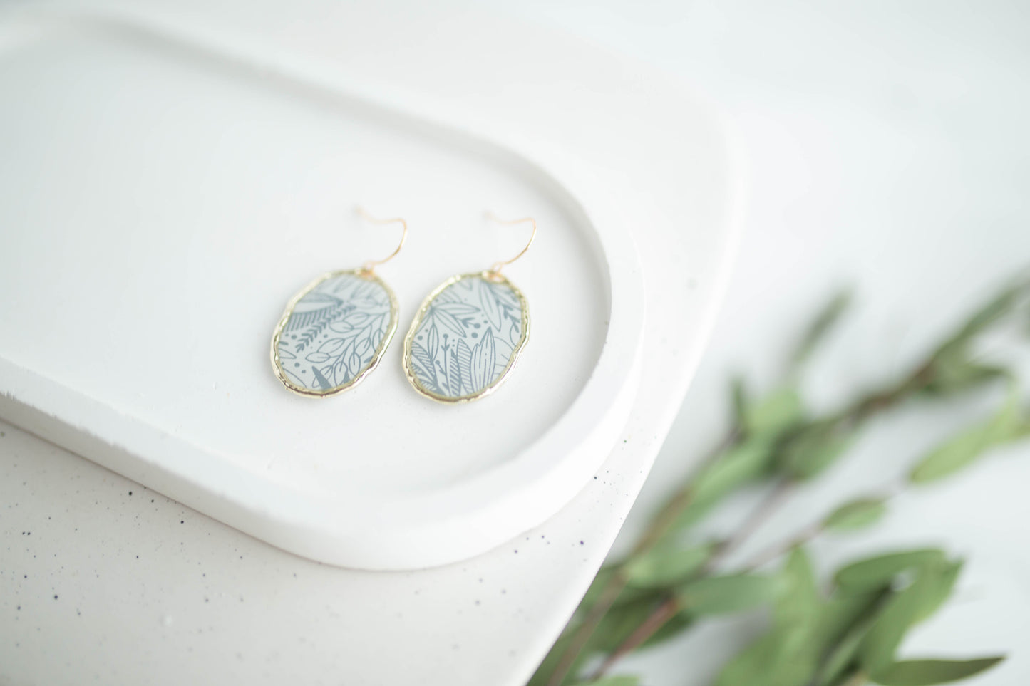 Clay Earrings | Flora Windows | Earth+Sky Collection