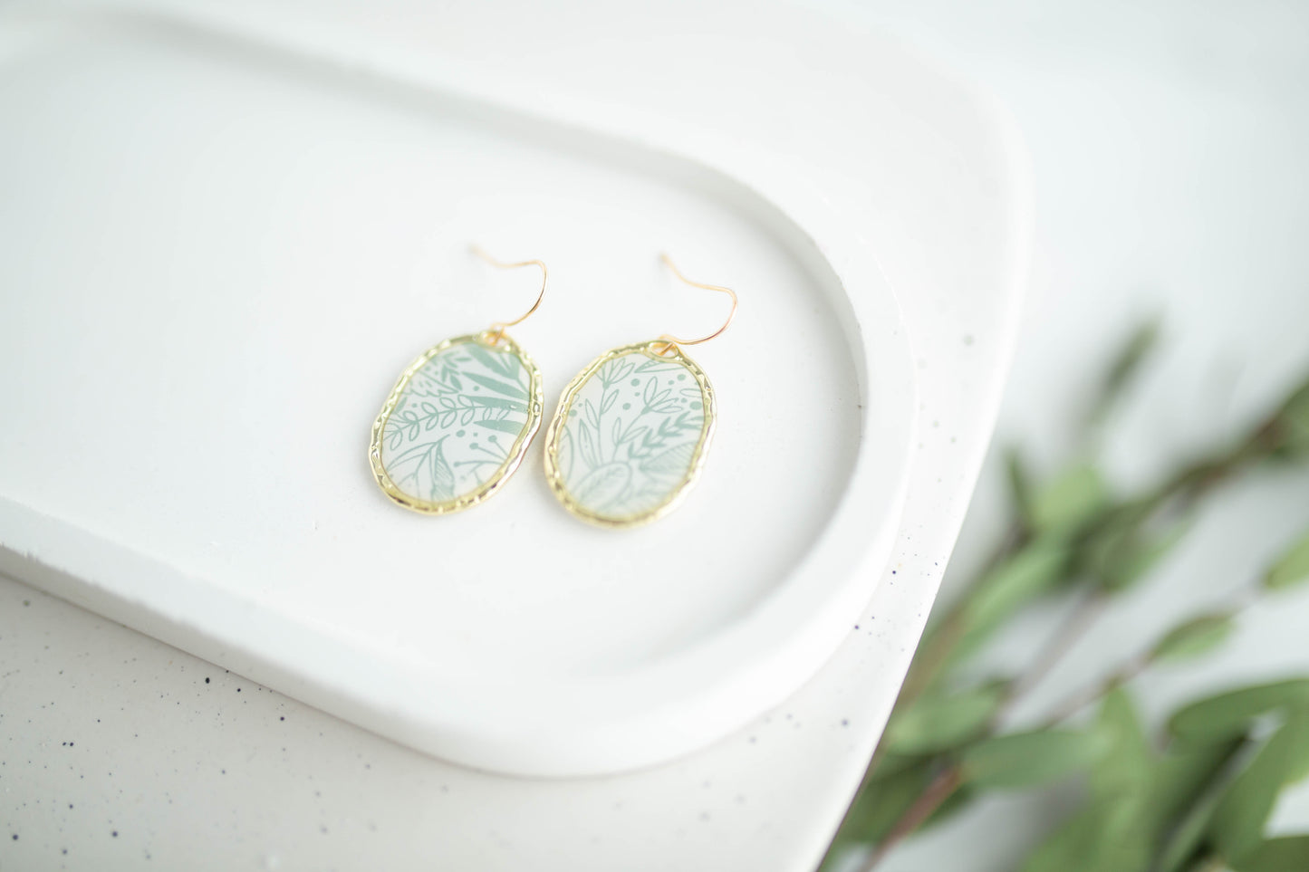 Clay Earrings | Flora Windows | Earth+Sky Collection