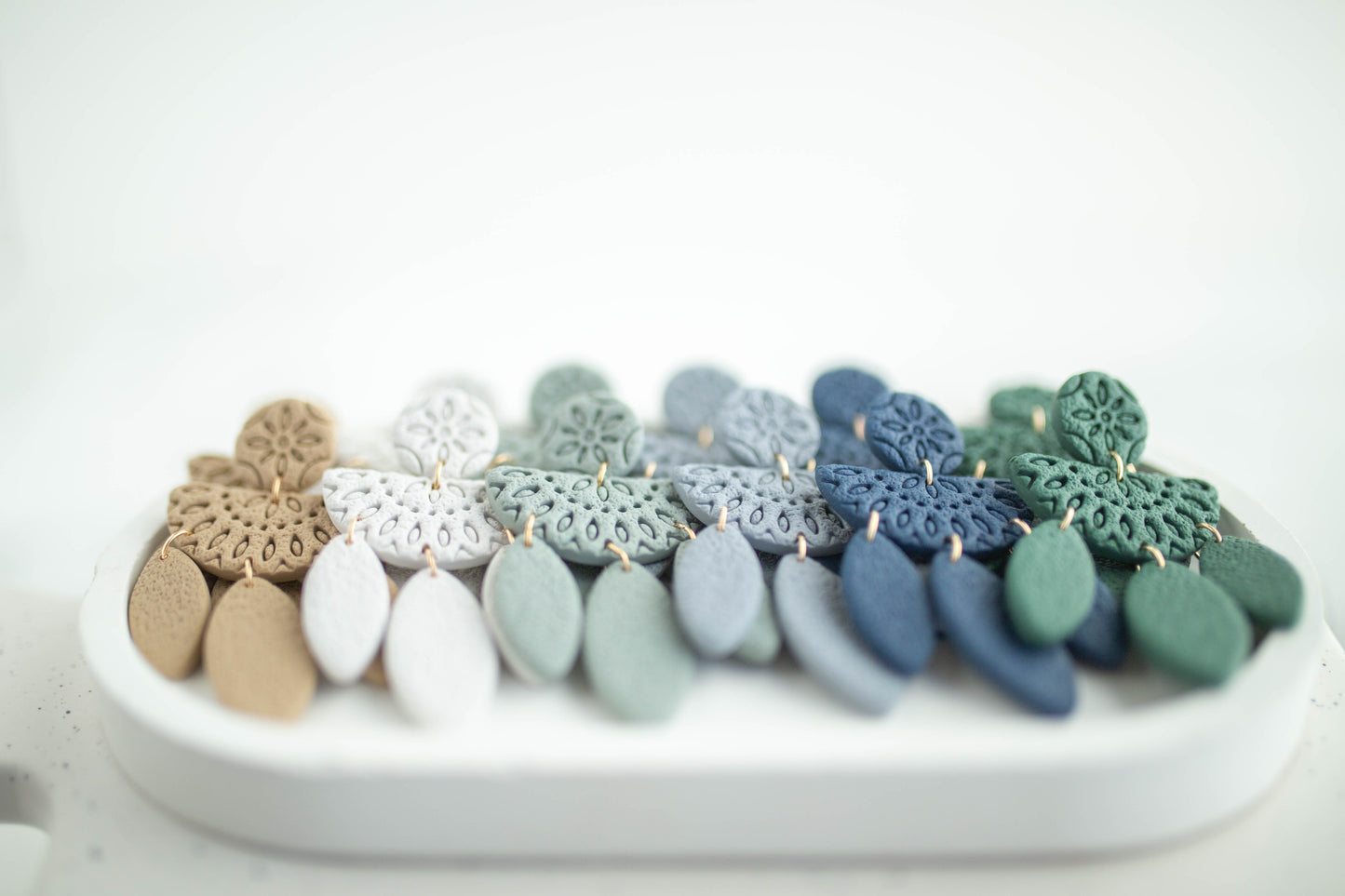 Clay Earrings | Boho Dangles | Earth+Sky Collection