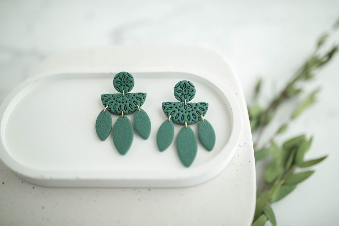 Clay Earrings | Boho Dangles | Earth+Sky Collection