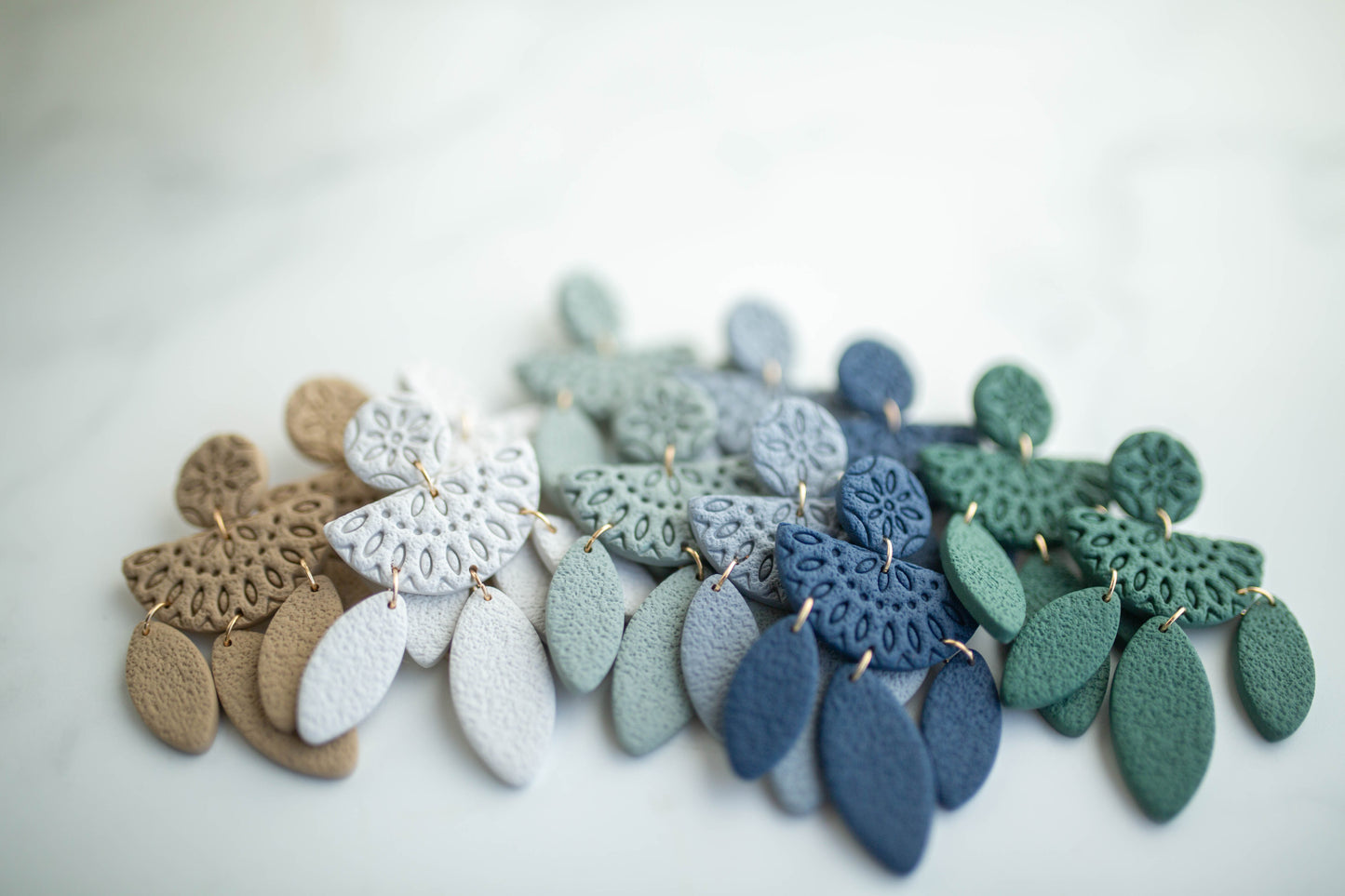 Clay Earrings | Boho Dangles | Earth+Sky Collection