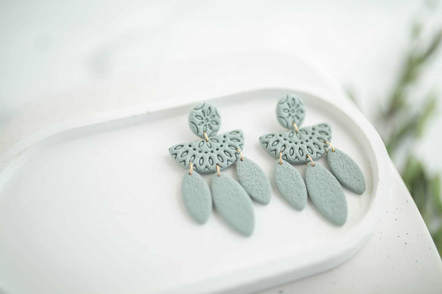 Clay Earrings | Boho Dangles | Earth+Sky Collection