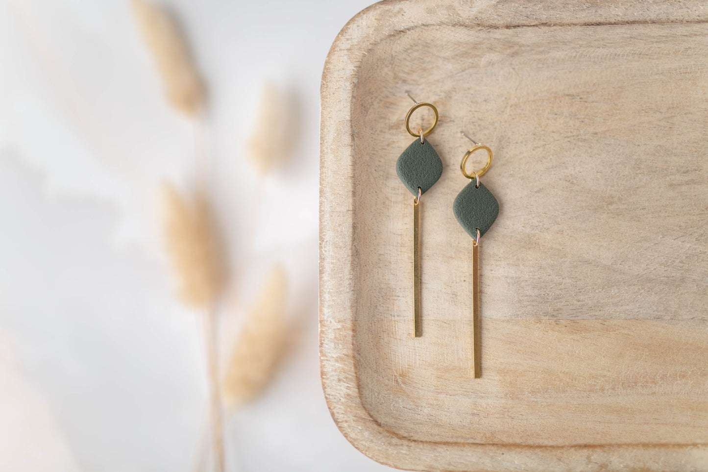 Clay Earrings | Simple Drop Dangles | All Things Fall Collection