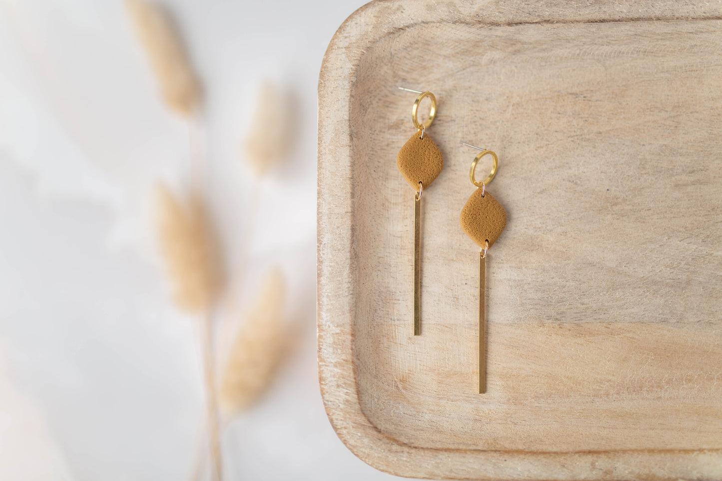 Clay Earrings | Simple Drop Dangles | All Things Fall Collection