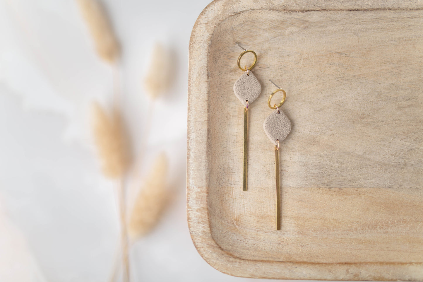 Clay Earrings | Simple Drop Dangles | All Things Fall Collection