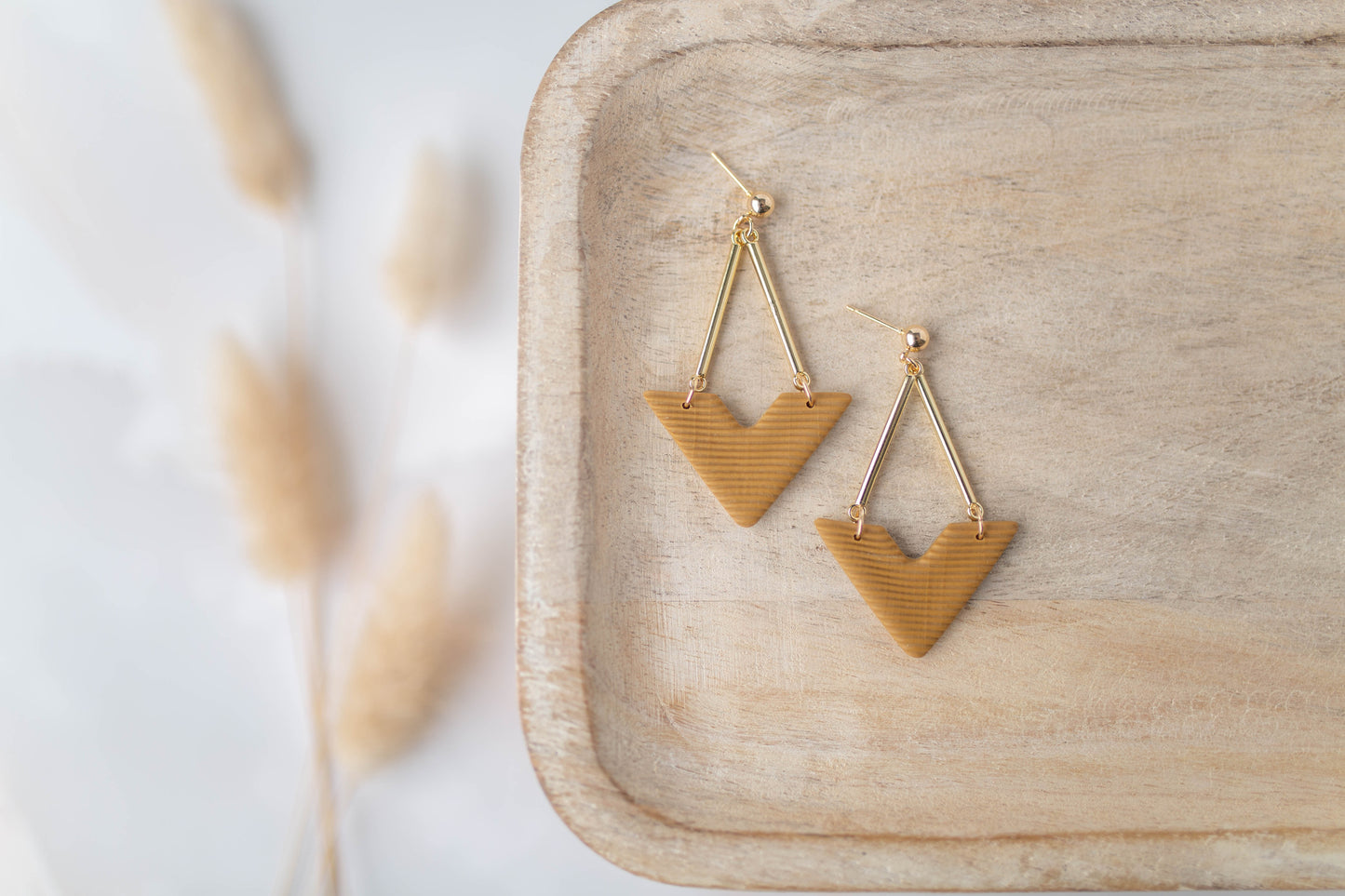 Clay Earrings | Vee Dangles | All Things Fall Collection